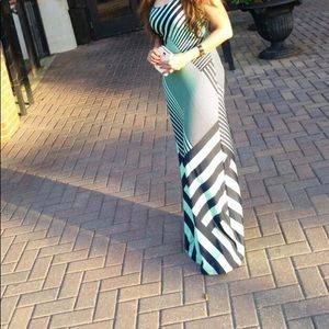 One piece long dress